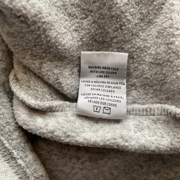 Thread & Supply Light Gray Speckled Quarter-Zip Sweatshirt - Picture 6 of 6